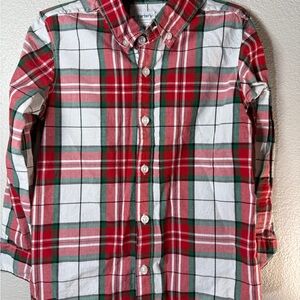 Carter's Festive Plaid Button-Down Shirt- 6